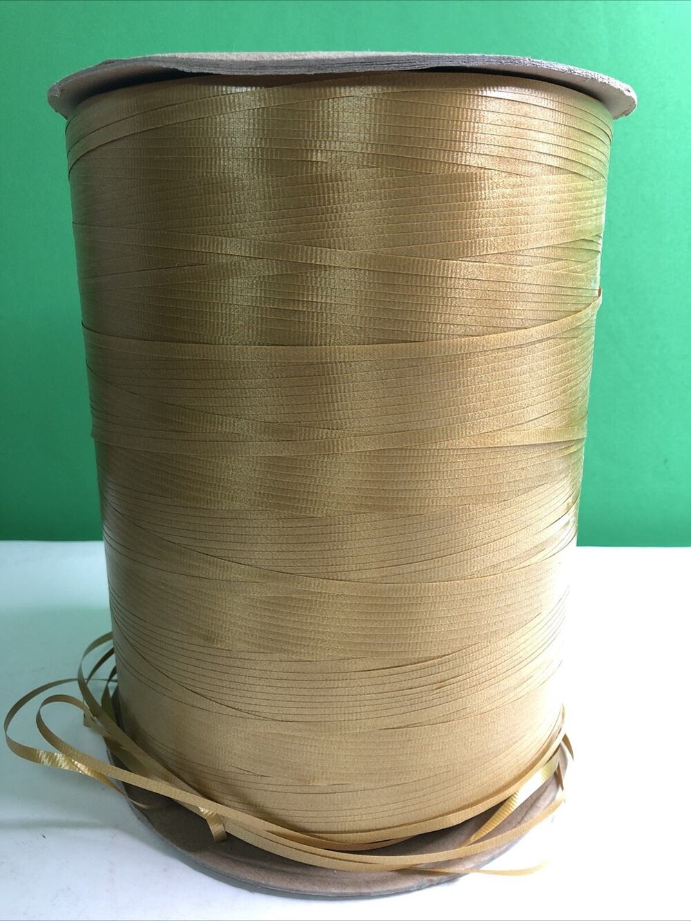 Berwick Offray 3/16” x 15,000 Yards Curling Ribbon Holiday Gold Color Gift Party